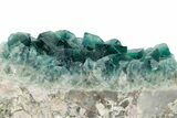Green, Fluorescent, Cubic Fluorite Crystals - Madagascar #220710-1